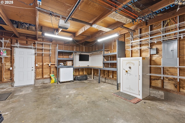 16880 Tracy Ave, Lake Oswego, OR 97035 - garage with a garage door opener and electric panel