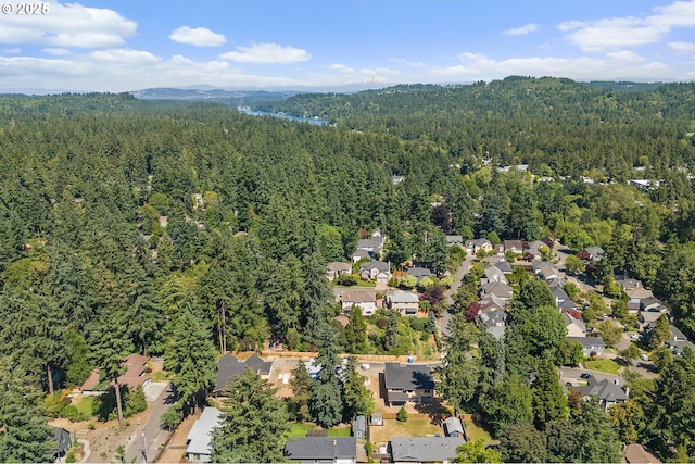 16880 Tracy Ave, Lake Oswego, OR 97035 - aerial overview of property's location featuring a heavily wooded area and nearby suburban area