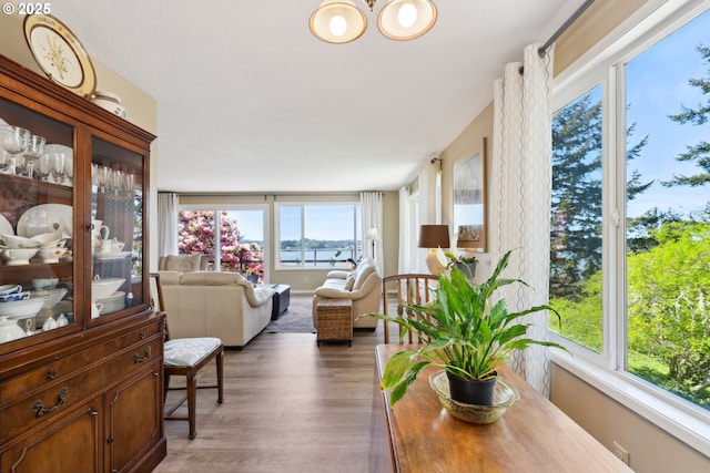 93975 Bridge View Ln, North Bend, OR 97459 - sunroom / solarium with a chandelier