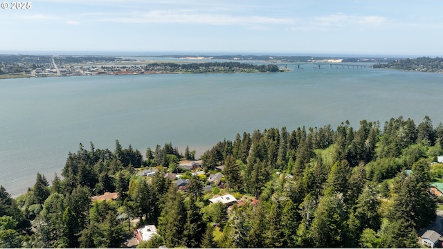93975 Bridge View Ln, North Bend, OR 97459 - drone / aerial view of a large body of water