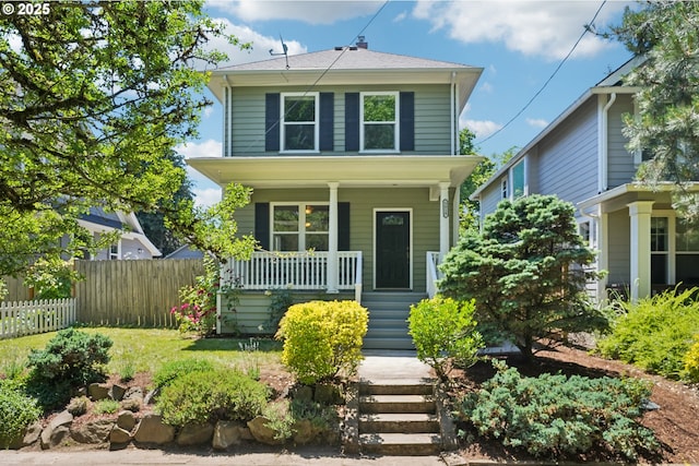 5018 N Vanderbilt St, Portland, OR 97203 - traditional style home with covered porch and stairway