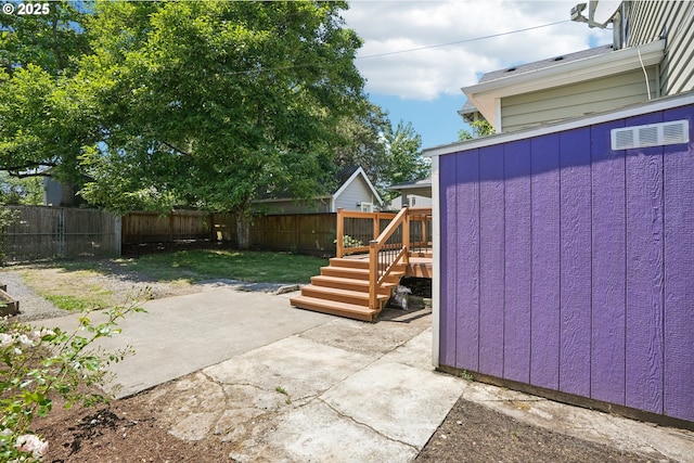 5018 N Vanderbilt St, Portland, OR 97203 - fenced backyard featuring a patio area and a deck