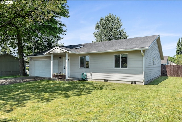 3606 Walnut Ln, Tillamook, OR 97141 - ranch-style home with an attached garage, asphalt driveway, and a shingled roof
