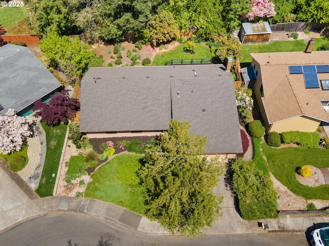 birds eye view of property