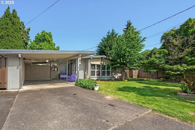 52396 SW 2nd St, Scappoose, OR 97056 - view of front facade with driveway and a carport