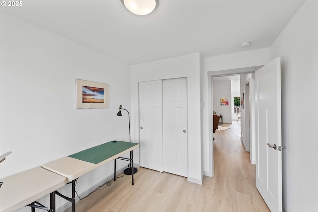 822 Spyglass Dr, Bandon, OR 97411 - home office featuring light wood-style flooring
