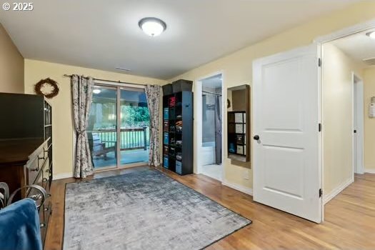 interior space featuring light hardwood / wood-style floors