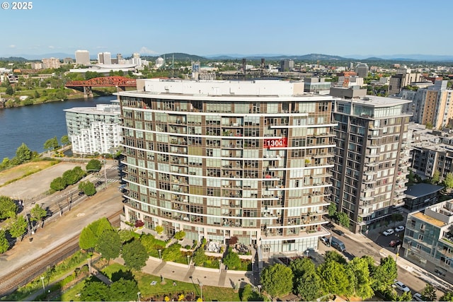 949 NW Overton St Unit 1304, Portland, OR 97209 - view of apartment building / complex with a city view and a water view