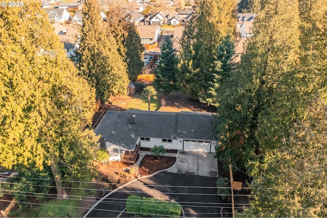 birds eye view of property