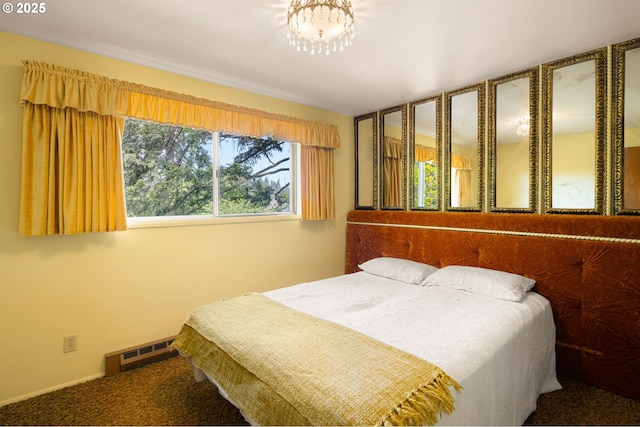 bedroom featuring carpet floors