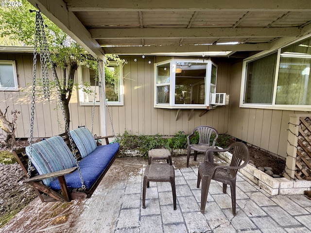 view of patio with cooling unit