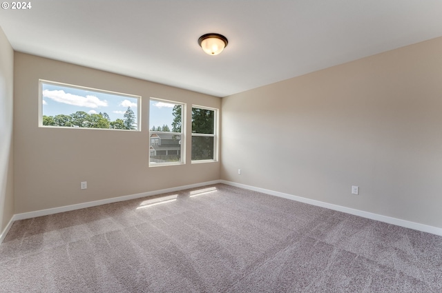 view of carpeted empty room