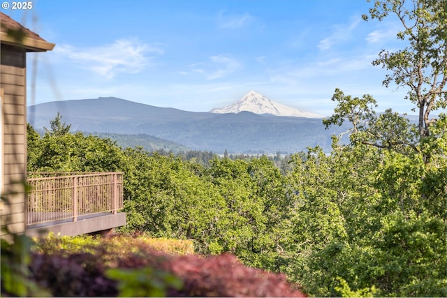 632 W T St, Washougal, WA 98671 - view of mountain backdrop with a heavily wooded area