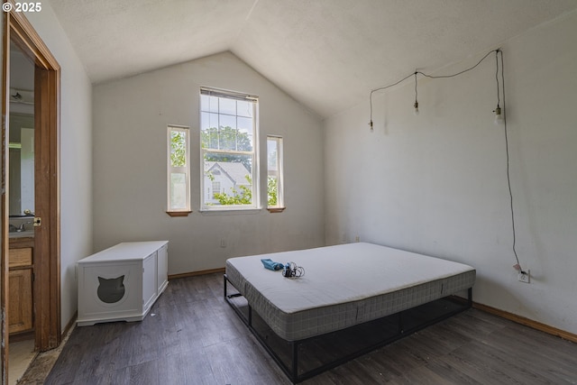 912 SE 193rd Ave, Portland, OR 97233 - bedroom with vaulted ceiling and wood finished floors