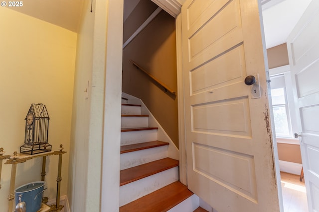 view of stairway