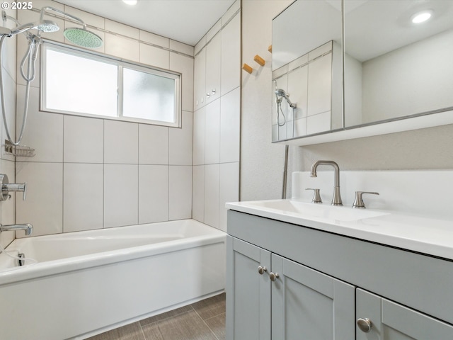 8978 SW Terreton Pl, Portland, OR 97223 - full bathroom featuring vanity and shower / tub combination