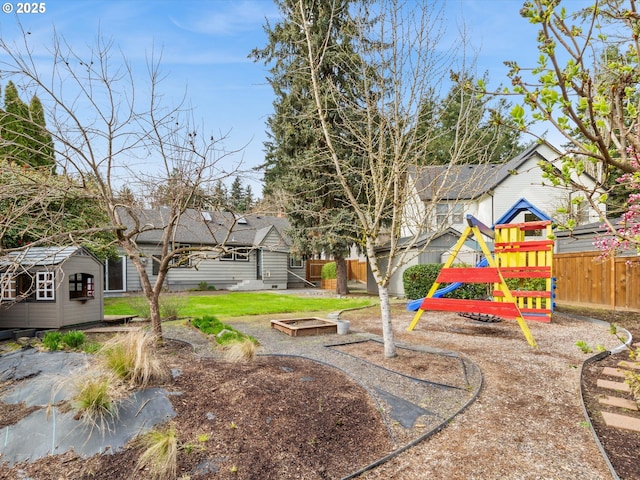 8978 SW Terreton Pl, Portland, OR 97223 - view of yard with a playground