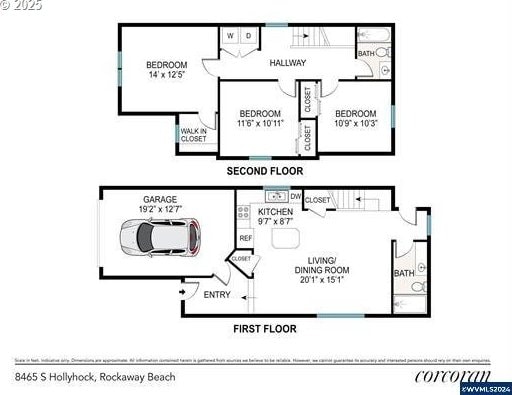 8465 S Hollyhock St, Rockaway Beach, OR 97136 - floor plan
