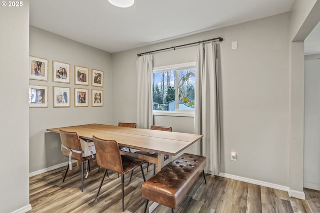 dining room featuring hardwood / wood-style floors