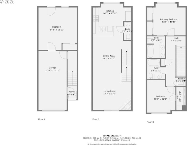 18445 SW Stepping Stone Dr Unit 16, Beaverton, OR 97003 - home floor plan