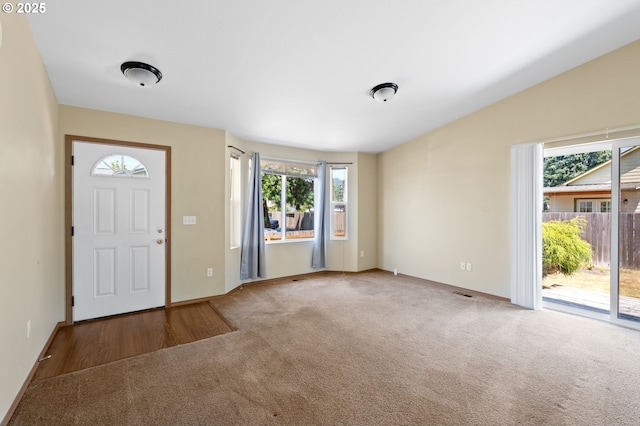 1264 Ostrander Ln, Cottage Grove, OR 97424 - carpeted entryway featuring baseboards