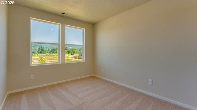 2873 V St, Springfield, OR 97477 - empty room with light colored carpet and a textured ceiling