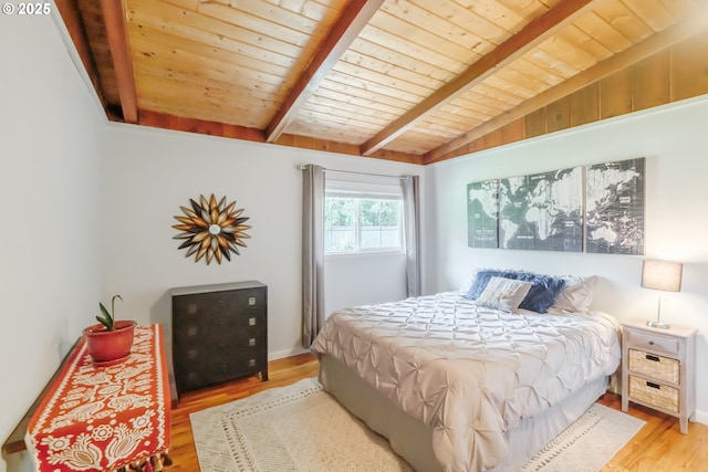 742 Shangri La Ave, Salem, OR 97303 - bedroom featuring wooden ceiling and wood finished floors