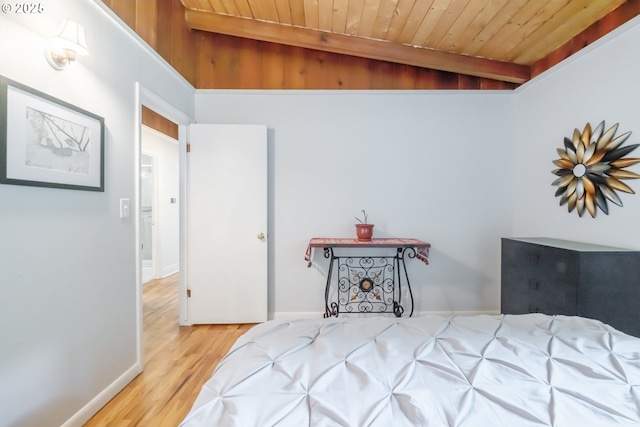 742 Shangri La Ave, Salem, OR 97303 - bedroom featuring wooden ceiling, wood finished floors, and baseboards