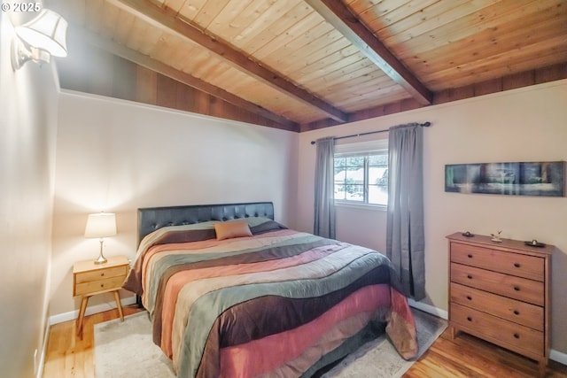 742 Shangri La Ave, Salem, OR 97303 - bedroom with wood finished floors, wood ceiling, and baseboards