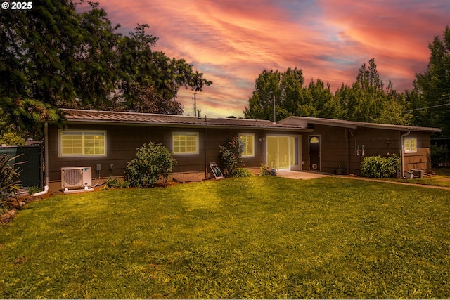 742 Shangri La Ave, Salem, OR 97303 - single story home featuring a cooling unit, a yard, and metal roof