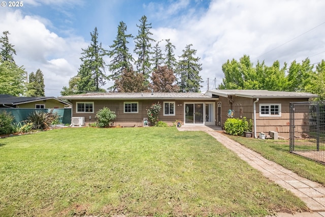 742 Shangri La Ave, Salem, OR 97303 - rear view of property featuring metal roof and ac unit