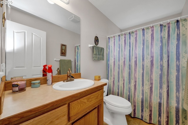 1565 Fairview Pl, Cottage Grove, OR 97424 - full bath with vanity, toilet, and tile patterned floors