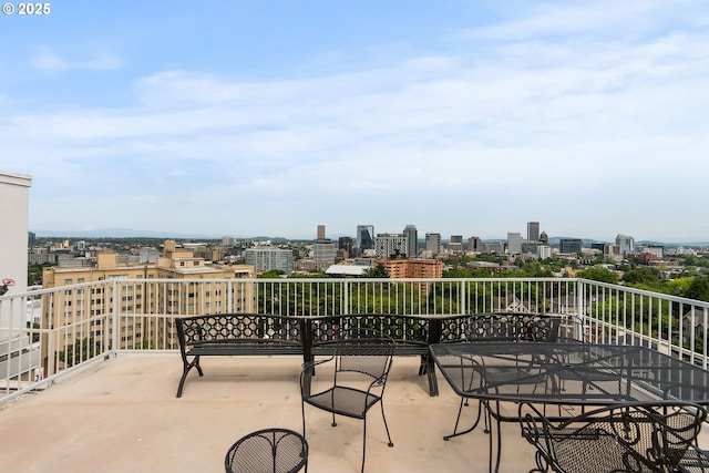 2211 SW Park Pl, Portland, OR 97205 - view of patio with a city view