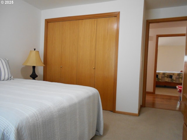 4471 Spring Meadow Ave, Eugene, OR 97404 - bedroom featuring a closet and light carpet