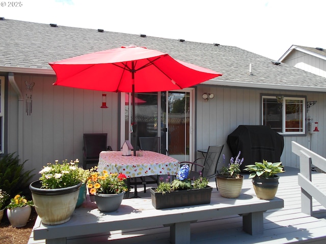 4471 Spring Meadow Ave, Eugene, OR 97404 - wooden deck featuring area for grilling