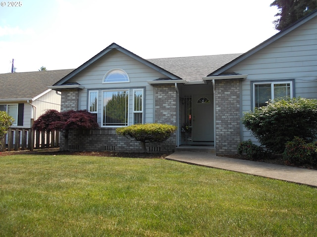 4471 Spring Meadow Ave, Eugene, OR 97404 - ranch-style home with brick siding and roof with shingles