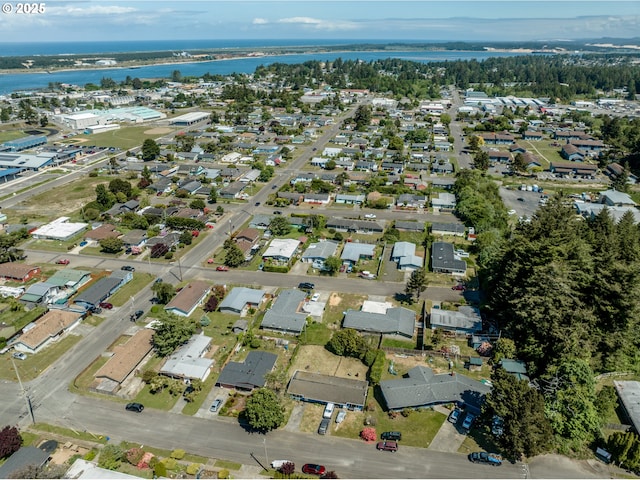 1060 Pacific Ave, Coos Bay, OR 97420 - aerial view of property's location featuring a nearby body of water and nearby suburban area