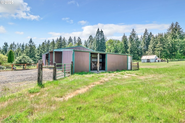 39225 SW Oak Ln, Willamina, OR 97396 - view of pole building with fence