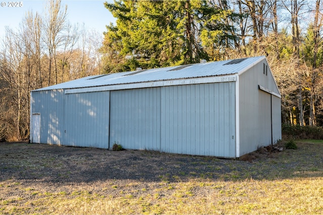 view of outdoor structure