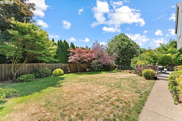 11168 SW Brown St, Tualatin, OR 97062 - view of yard with a wooden deck