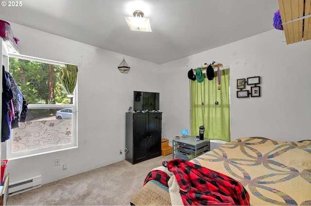 1224 Coal Creek Rd, Longview, WA 98632 - bedroom with a baseboard heating unit and carpet