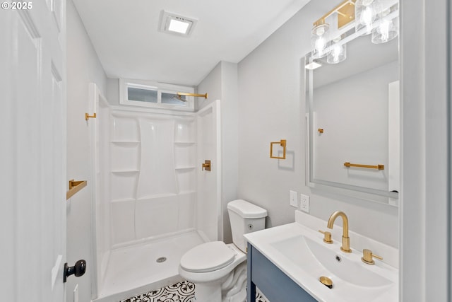 1751 S 19th St, Coos Bay, OR 97420 - full bathroom with vanity, toilet, and a shower stall
