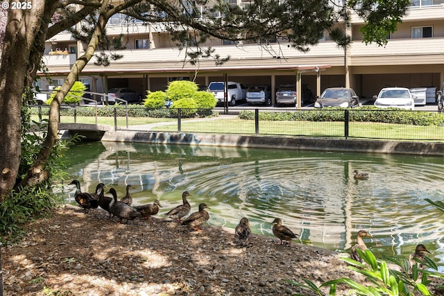 view of water feature