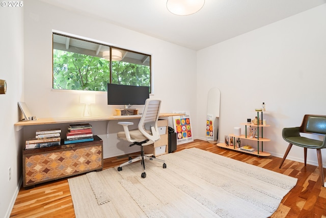 2345 NE Ridgewood Dr, Portland, OR 97212 - home office with wood finished floors and baseboards