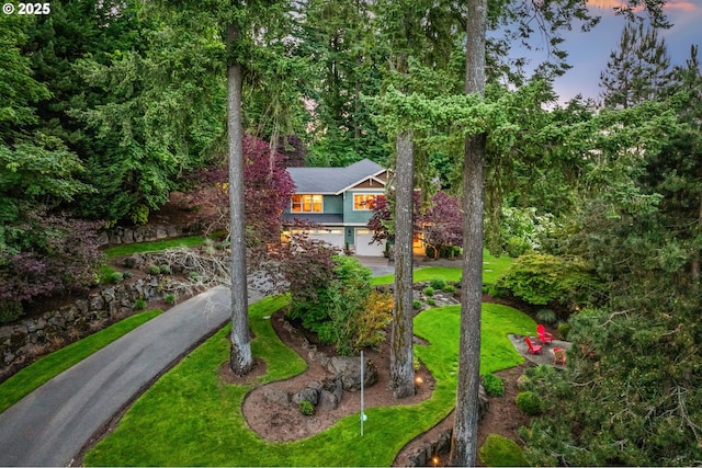 19375 SW Eastside Rd, Lake Oswego, OR 97034 - view of front of house featuring a front lawn