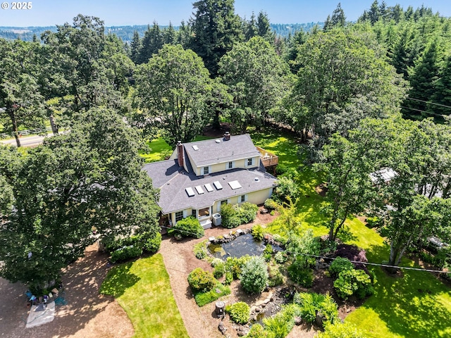 4269 Victor Point Rd, Silverton, OR 97381 - aerial view of property and surrounding area with a heavily wooded area