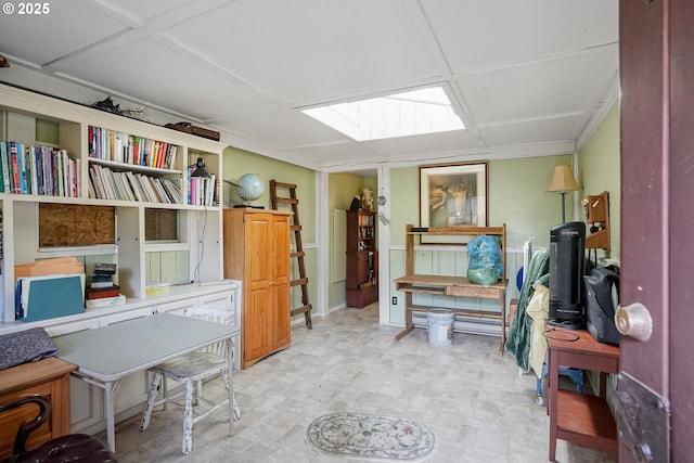 4269 Victor Point Rd, Silverton, OR 97381 - home office with a skylight
