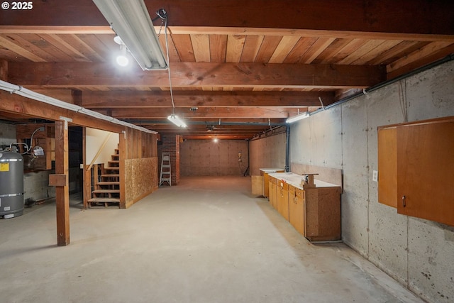 view of basement