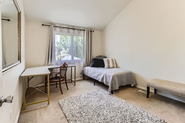 319 NE Hyde Cir, Hillsboro, OR 97124 - carpeted bedroom featuring baseboards and vaulted ceiling