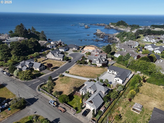 7205 Edge Cliff Dr, Brookings, OR 97415 - aerial overview of property's location featuring nearby suburban area and a nearby body of water